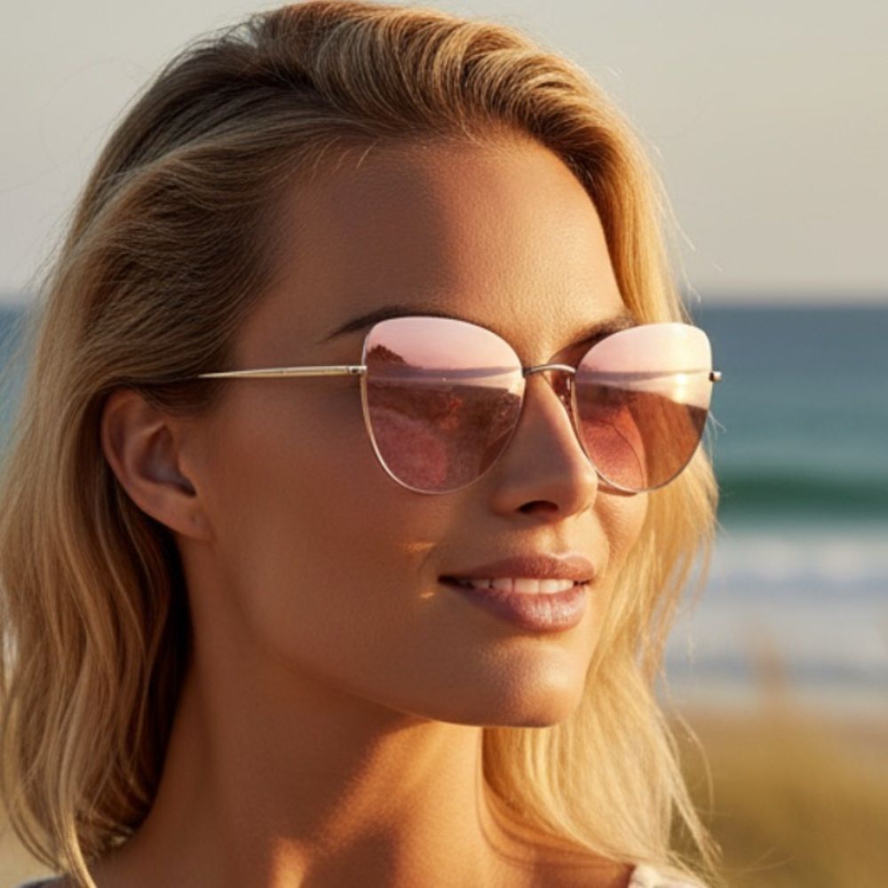 DIFF KINSLEY Round Sunglasses